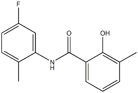 N-(5-fluoro-2-methylphenyl)-2-hydroxy-3-methylbenzamide Struktur