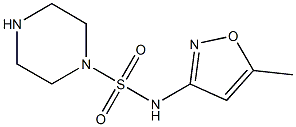 N-(5-methyl-1,2-oxazol-3-yl)piperazine-1-sulfonamide Struktur