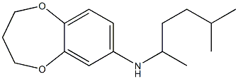 N-(5-methylhexan-2-yl)-3,4-dihydro-2H-1,5-benzodioxepin-7-amine Struktur