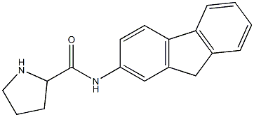 N-(9H-fluoren-2-yl)pyrrolidine-2-carboxamide Struktur