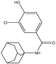 N-(adamantan-1-yl)-3-chloro-4-hydroxybenzamide Struktur