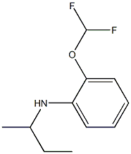 N-(butan-2-yl)-2-(difluoromethoxy)aniline Struktur