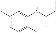 N-(butan-2-yl)-2,5-dimethylaniline Struktur