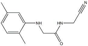 N-(cyanomethyl)-2-[(2,5-dimethylphenyl)amino]acetamide Struktur