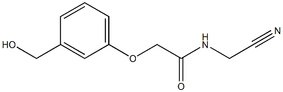 N-(cyanomethyl)-2-[3-(hydroxymethyl)phenoxy]acetamide Struktur