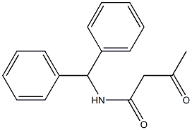 N-(diphenylmethyl)-3-oxobutanamide Struktur