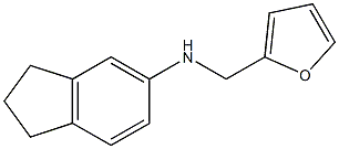 N-(furan-2-ylmethyl)-2,3-dihydro-1H-inden-5-amine Struktur