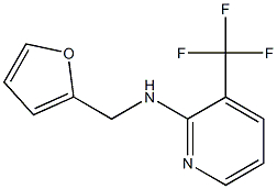 N-(furan-2-ylmethyl)-3-(trifluoromethyl)pyridin-2-amine Struktur