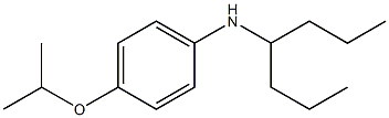 N-(heptan-4-yl)-4-(propan-2-yloxy)aniline Struktur