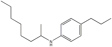 N-(octan-2-yl)-4-propylaniline Struktur