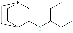 N-(pentan-3-yl)-1-azabicyclo[2.2.2]octan-3-amine Struktur