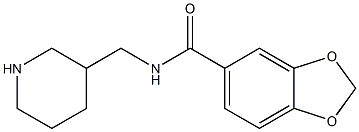 N-(piperidin-3-ylmethyl)-2H-1,3-benzodioxole-5-carboxamide Struktur