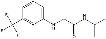 N-(propan-2-yl)-2-{[3-(trifluoromethyl)phenyl]amino}acetamide Struktur