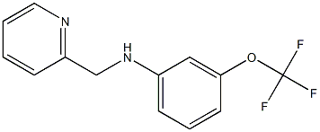 N-(pyridin-2-ylmethyl)-3-(trifluoromethoxy)aniline Struktur