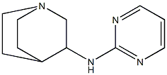 N-(pyrimidin-2-yl)-1-azabicyclo[2.2.2]octan-3-amine Struktur