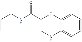 N-(sec-butyl)-3,4-dihydro-2H-1,4-benzoxazine-2-carboxamide Struktur