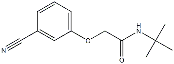 N-(tert-butyl)-2-(3-cyanophenoxy)acetamide Struktur