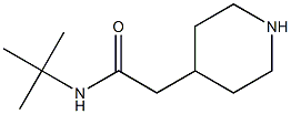 N-(tert-butyl)-2-piperidin-4-ylacetamide Struktur