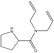 N,N-diallylpyrrolidine-2-carboxamide Struktur