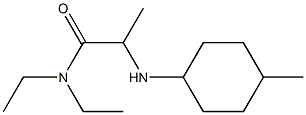 N,N-diethyl-2-[(4-methylcyclohexyl)amino]propanamide Struktur