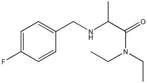 N,N-diethyl-2-{[(4-fluorophenyl)methyl]amino}propanamide Struktur