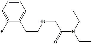 N,N-diethyl-2-{[2-(2-fluorophenyl)ethyl]amino}acetamide Struktur