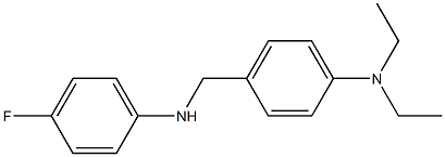 N,N-diethyl-4-{[(4-fluorophenyl)amino]methyl}aniline Struktur