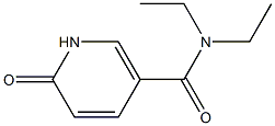 N,N-diethyl-6-oxo-1,6-dihydropyridine-3-carboxamide Struktur