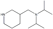 N,N-diisopropyl-N-(piperidin-3-ylmethyl)amine Struktur