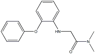 N,N-dimethyl-2-[(2-phenoxyphenyl)amino]acetamide Struktur