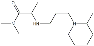 N,N-dimethyl-2-{[3-(2-methylpiperidin-1-yl)propyl]amino}propanamide Struktur