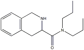 N,N-dipropyl-1,2,3,4-tetrahydroisoquinoline-3-carboxamide Struktur