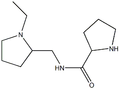 N-[(1-ethylpyrrolidin-2-yl)methyl]pyrrolidine-2-carboxamide Struktur