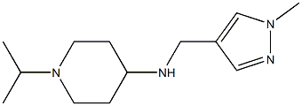 N-[(1-methyl-1H-pyrazol-4-yl)methyl]-1-(propan-2-yl)piperidin-4-amine Struktur