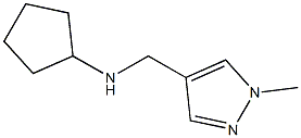 N-[(1-methyl-1H-pyrazol-4-yl)methyl]cyclopentanamine Struktur