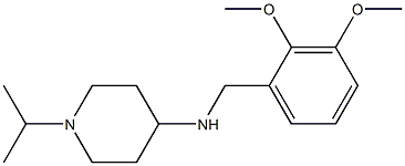 N-[(2,3-dimethoxyphenyl)methyl]-1-(propan-2-yl)piperidin-4-amine Struktur