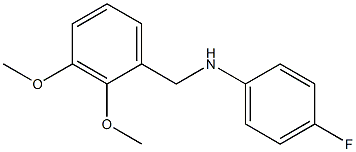 N-[(2,3-dimethoxyphenyl)methyl]-4-fluoroaniline Struktur