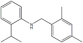 N-[(2,4-dimethylphenyl)methyl]-2-(propan-2-yl)aniline Struktur