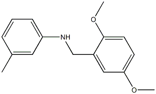 N-[(2,5-dimethoxyphenyl)methyl]-3-methylaniline Struktur