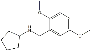 N-[(2,5-dimethoxyphenyl)methyl]cyclopentanamine Struktur