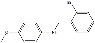 N-[(2-bromophenyl)methyl]-4-methoxyaniline Struktur