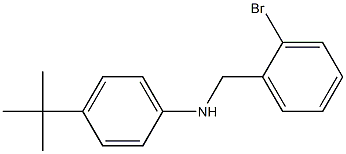 N-[(2-bromophenyl)methyl]-4-tert-butylaniline Struktur