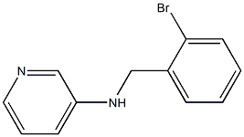 N-[(2-bromophenyl)methyl]pyridin-3-amine Struktur