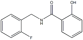 N-[(2-fluorophenyl)methyl]-2-hydroxybenzamide Struktur