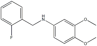 N-[(2-fluorophenyl)methyl]-3,4-dimethoxyaniline Struktur