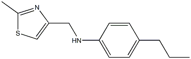 N-[(2-methyl-1,3-thiazol-4-yl)methyl]-4-propylaniline Struktur