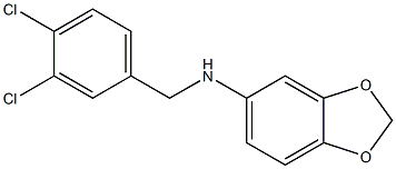 N-[(3,4-dichlorophenyl)methyl]-2H-1,3-benzodioxol-5-amine Struktur