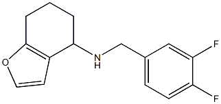 N-[(3,4-difluorophenyl)methyl]-4,5,6,7-tetrahydro-1-benzofuran-4-amine Struktur