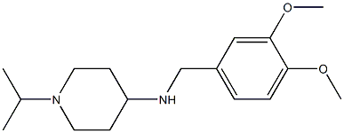 N-[(3,4-dimethoxyphenyl)methyl]-1-(propan-2-yl)piperidin-4-amine Struktur