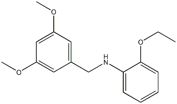 N-[(3,5-dimethoxyphenyl)methyl]-2-ethoxyaniline Struktur